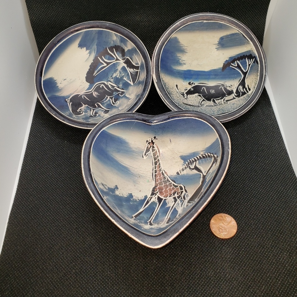 Soap/jewelry stone dish set